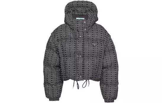Пуховик женский черный Prada