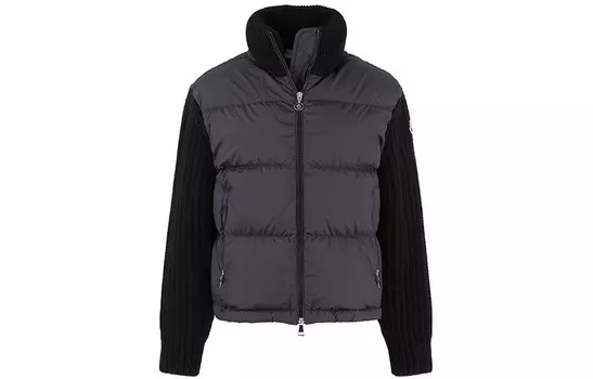 Пуховик женский черный серый Moncler