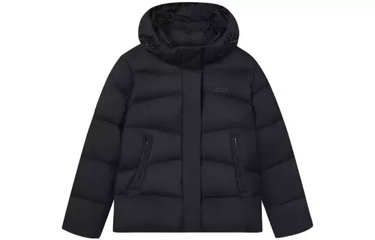 Пуховик женский, цвет черный как смоль Fila