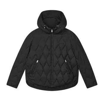 Пуховик женский, цвет черный как смоль Fila