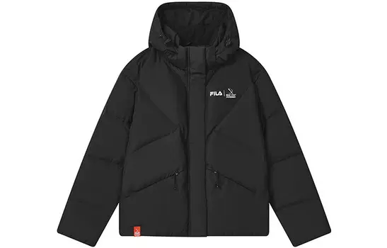 Пуховик женский, цвет черный как смоль Fila