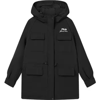Пуховик женский, цвет черный как смоль Fila
