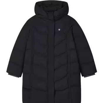 Пуховик женский, цвет черный как смоль Fila