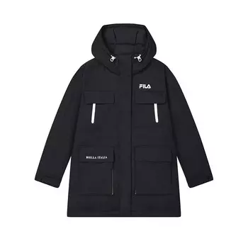 Пуховик женский, цвет черный как смоль Fila