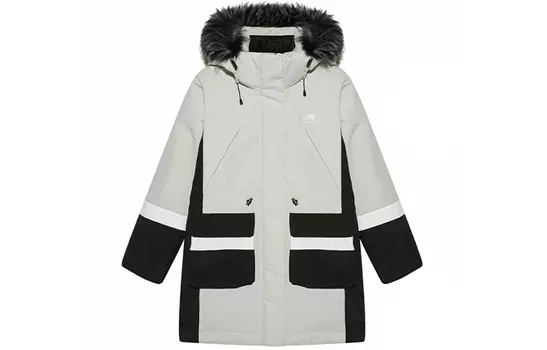 Пуховик женский цвета экрю New Balance, Ecru