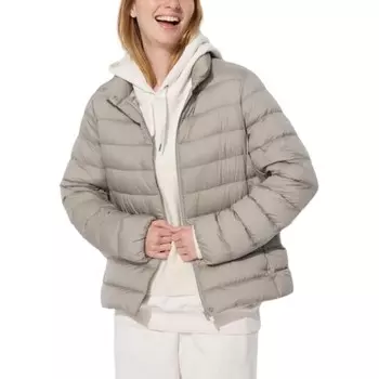 Пуховик женский дымчато-серый Uniqlo