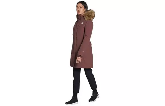 Пуховик женский Фиолетово-коричневый The North Face