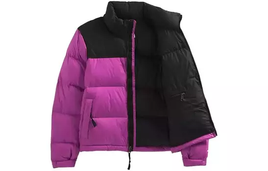 Пуховик женский фиолетовый/черный The North Face
