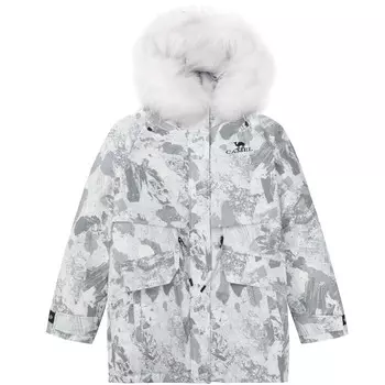 Пуховик женский Glacier Grey Camel