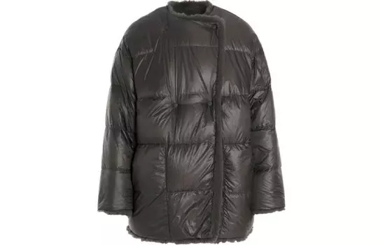 Пуховик женский грязно-коричневый Moncler