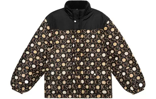Пуховик женский Gucci, черный / золотой