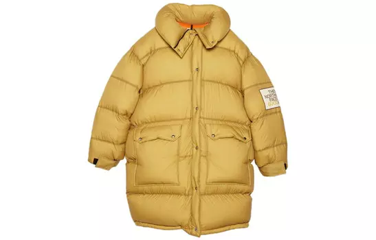 Пуховик женский Gucci x The North Face, желтый