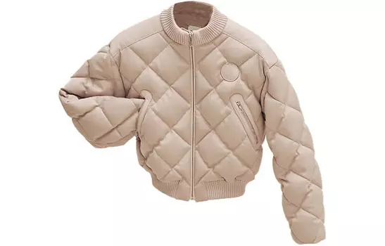 Пуховик женский Hermes, бежевый