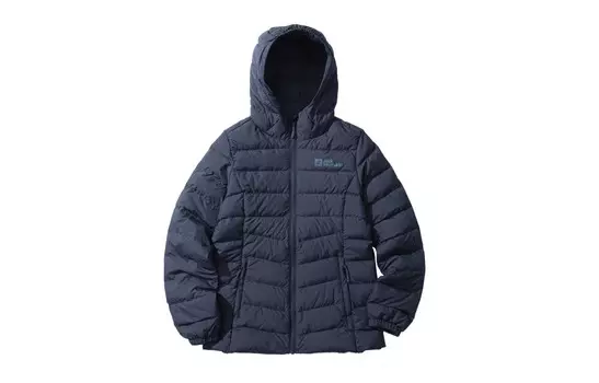 Пуховик женский Jack Wolfskin, цвет Graphite blue/1388