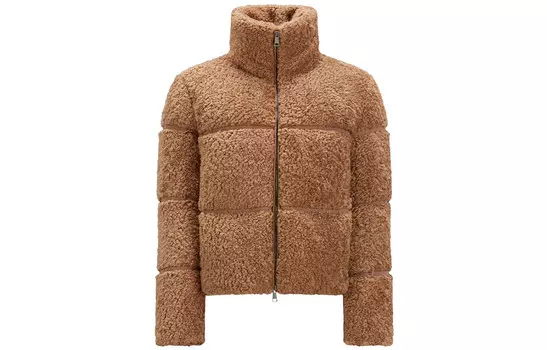 Пуховик женский коричневый Moncler
