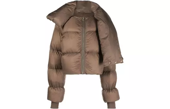 Пуховик женский коричневый Rick Owens