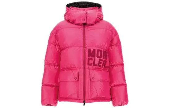 Пуховик женский красный Moncler
