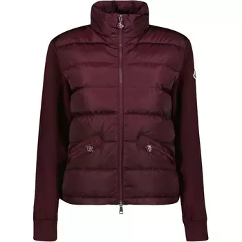 Пуховик женский красный Moncler