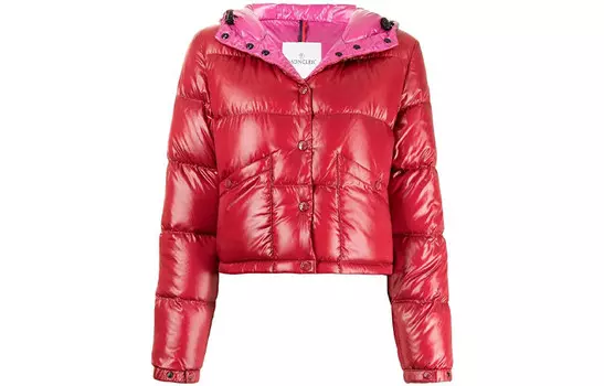 Пуховик женский красный Moncler