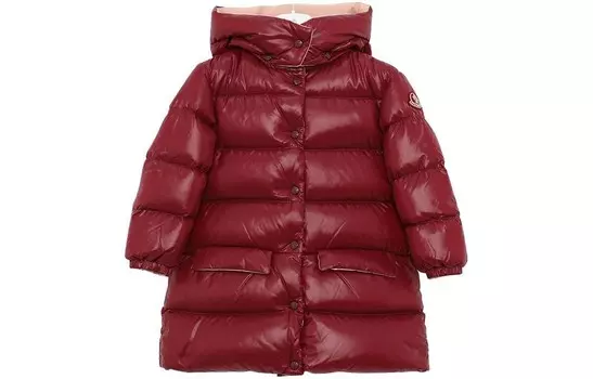 Пуховик женский красный Moncler