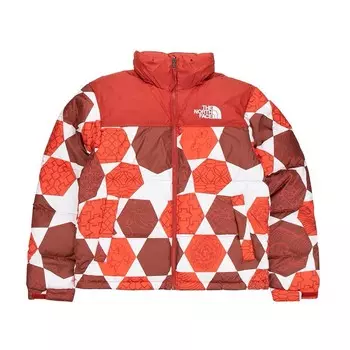 Пуховик женский красный The North Face