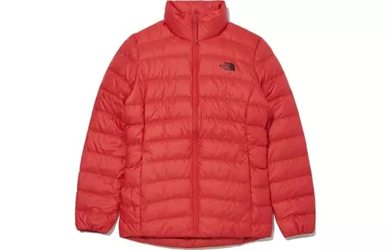 Пуховик женский красный The North Face