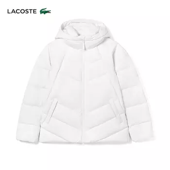 Пуховик женский Lacoste теплый, белый