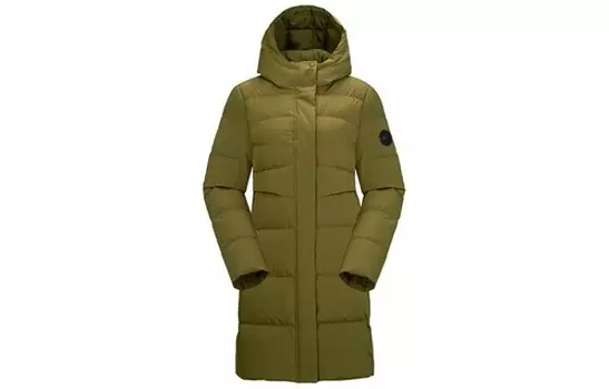 Пуховик женский Lafuma, коричневый/зеленый