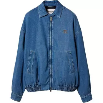 Пуховик женский Miu Miu, синий