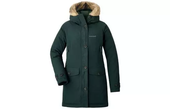 Пуховик женский Montbell, цвет HTGN Hunter Green