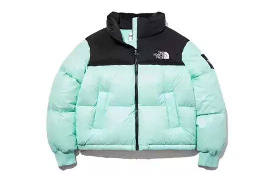 Пуховик женский мятно-зеленый The North Face, мятно-зеленый