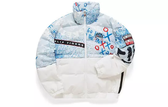 Пуховик женский нежно-голубой Fila Fusion