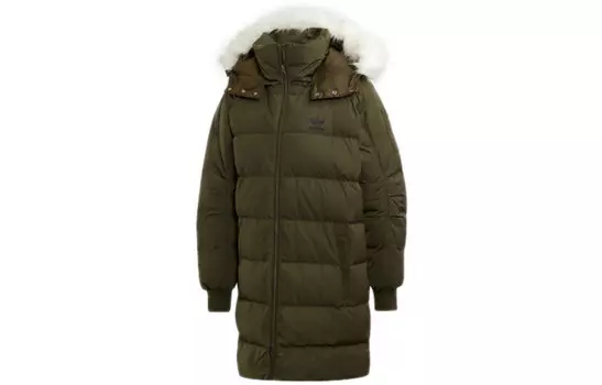 Пуховик женский Night Sky Cargo зеленый Adidas Originals