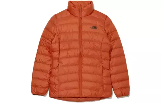 Пуховик женский оранжевый The North Face