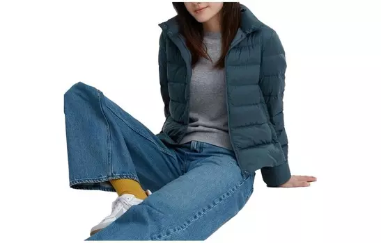 Пуховик женский Orchid Green Uniqlo