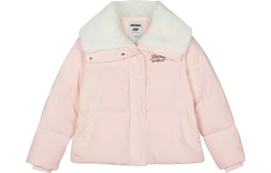 Пуховик женский Pink Peach Blossom/01NK Skechers, цвет Pink Peach Blossom/01NK