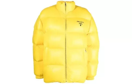 Пуховик женский Prada, желтый