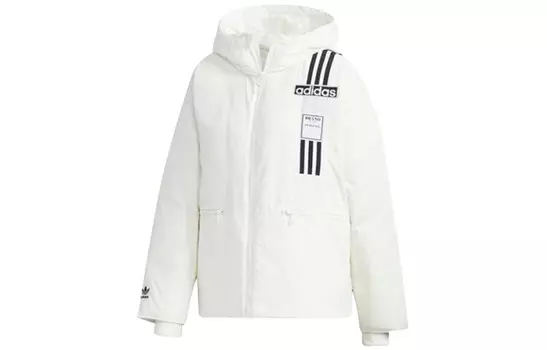 Пуховик женский пуховик белый Adidas Originals