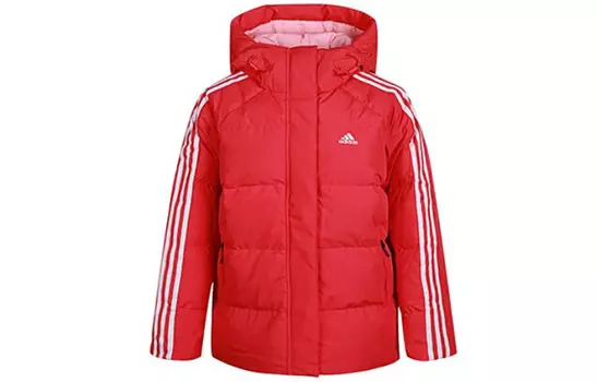 Пуховик женский розовый Adidas