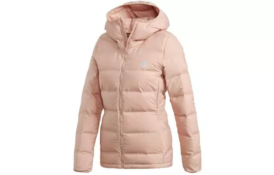 Пуховик женский розовый Adidas