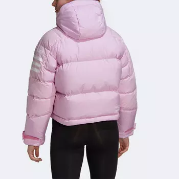Пуховик женский розовый Adidas