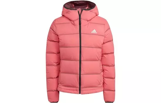 Пуховик женский розовый Adidas