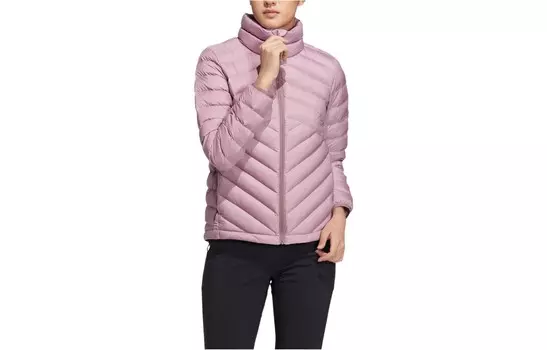 Пуховик женский розовый Adidas