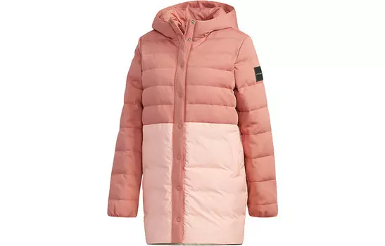 Пуховик женский розовый Adidas Neo, розовый