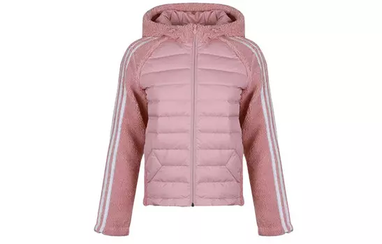 Пуховик женский розовый Adidas, розовый