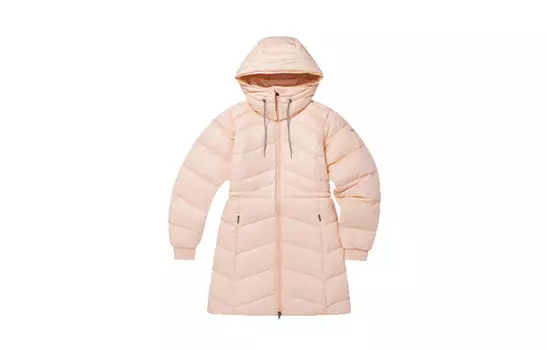 Пуховик женский розовый Columbia, розовый