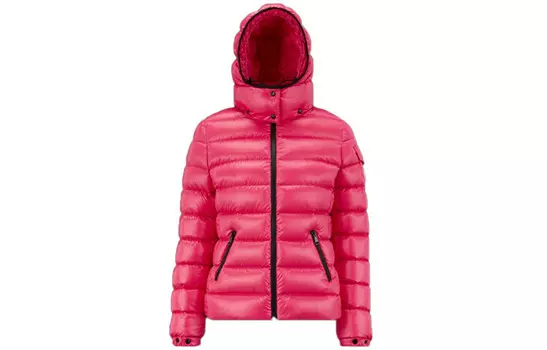 Пуховик женский розовый Moncler, розовый