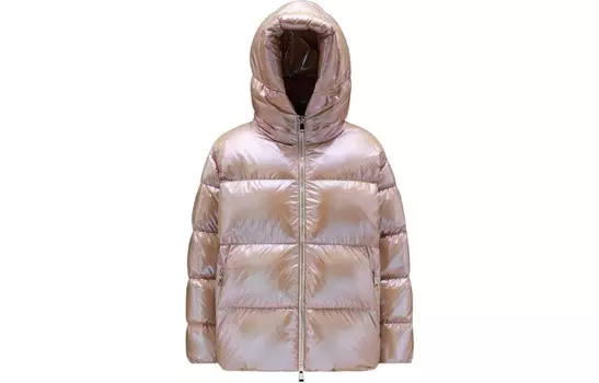 Пуховик женский розовый Moncler, розовый