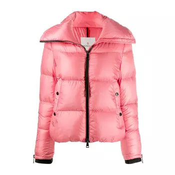 Пуховик женский розовый Moncler, розовый