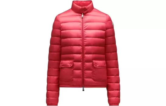 Пуховик женский розовый Moncler, розовый